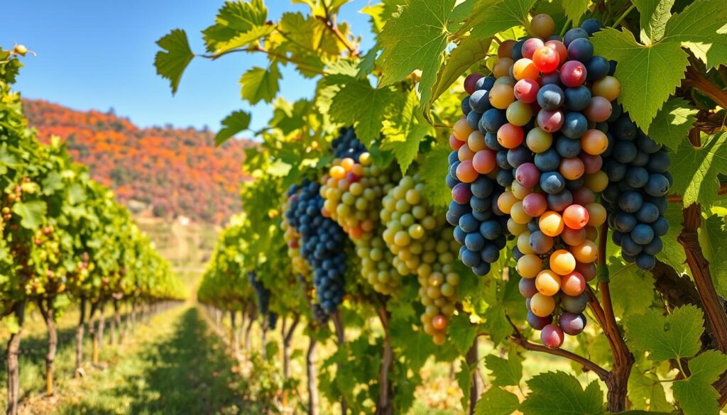 Weinlese Reifestadien