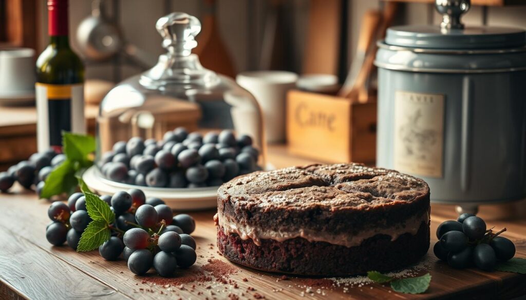 Rotweinkuchen Lagerung