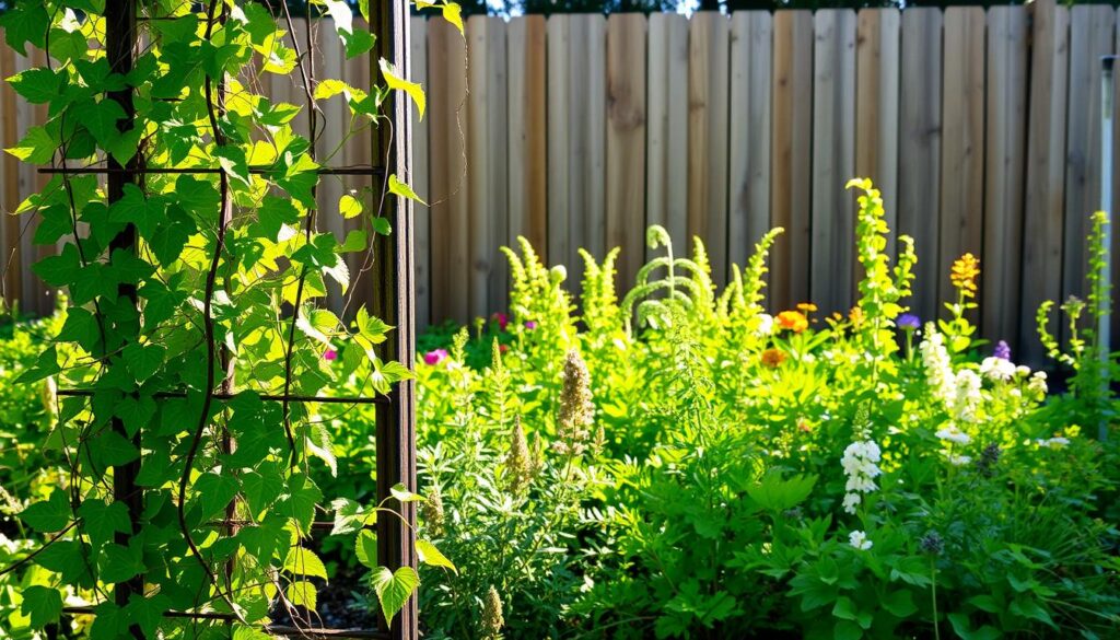 Wilder Wein im Garten