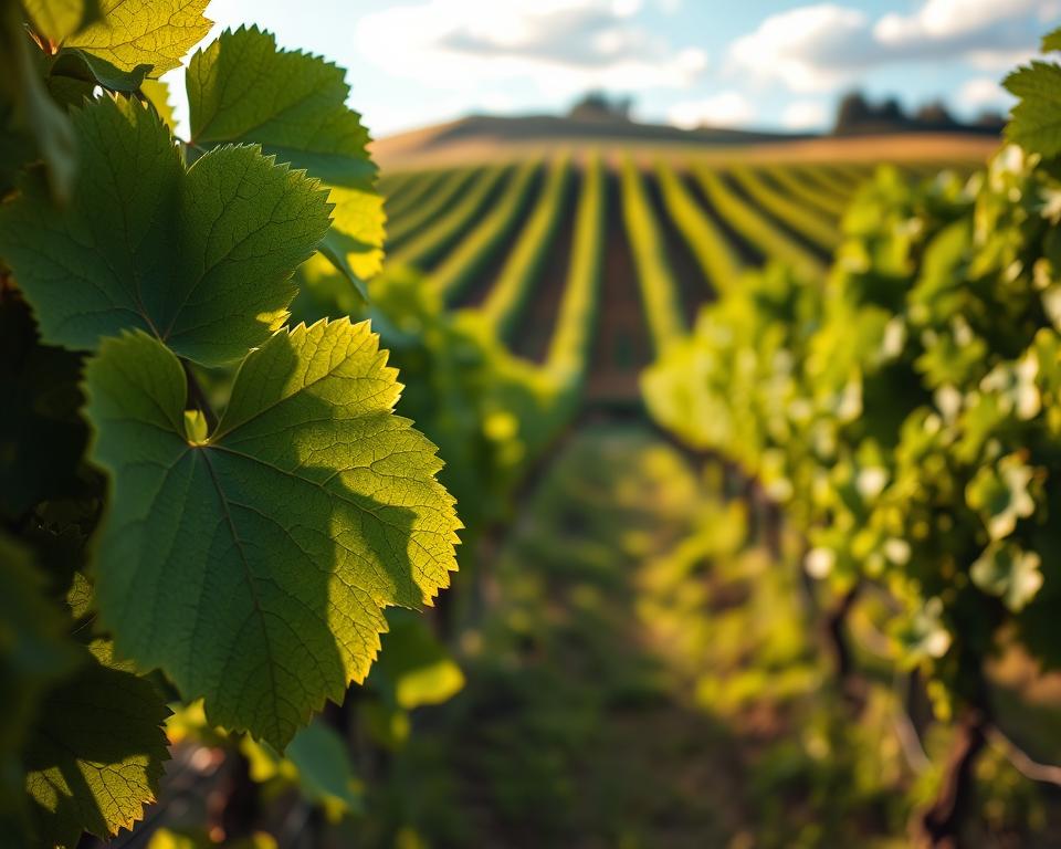 Licht und Luft Zirkulation bei Reben